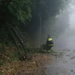 pioggia e vento forte